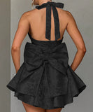 Elegant Lace-Up Evening Dress with Neckline in Multiple Colors