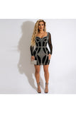 Sexy Breast Wrap Slim Mesh Gauze Hot Drill Nightclub Skirt