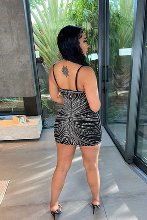 Sexy Hot Drill Suspender Dress for Daring Night Out Glam