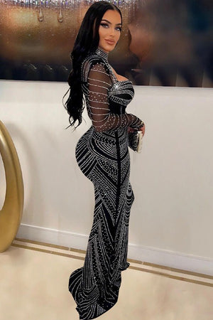 Perspective Slim Ironing Dress for Effortless Style and Elegance