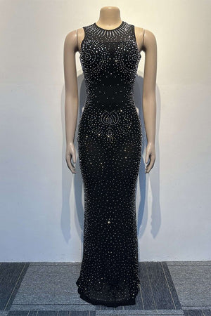 Sexy Hot Drill Slim Bag Buttock Sleeveless Dress Set Trio Style