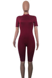 Sexy Deep V Zipper One-Piece Club Outfit for Daring Nights