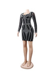 Sexy Breast Wrap Slim Mesh Gauze Hot Drill Nightclub Skirt