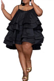 Chic Loose Suspender Cake Skirt Dress for Effortless Style