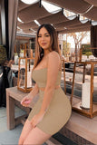 Solid Color Sexy Suspenders Small Vest Skirt Set for Curves