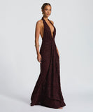 Sexy Deep V-Neck Revealing Backpack Style Hip Dress For Confident Outings