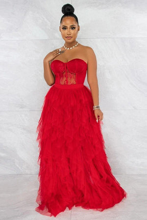 Solid Color See-through Mesh Lace Backless Dress with Wrap