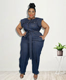 Western Denim Jumpsuit
