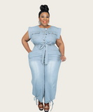 Western Denim Jumpsuit